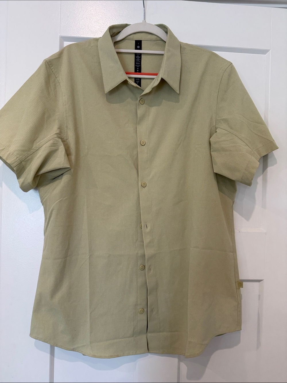 lululemon athletica Short-Sleeve Button-Down Shirt - Olive Green